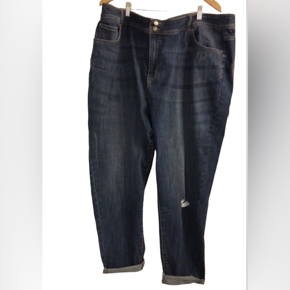 DC Jeans Straight Medium Dark Wash Jean, 26W - Picture 3 of 16